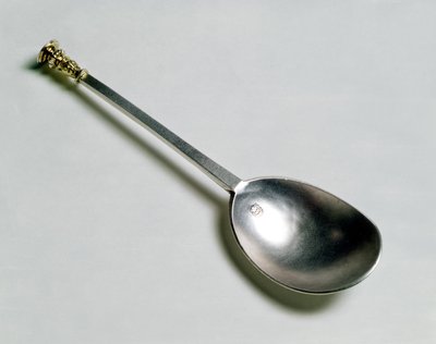 Cuchara apóstol de plata con sello de oro, 1668 de Unbekannt Unbekannt